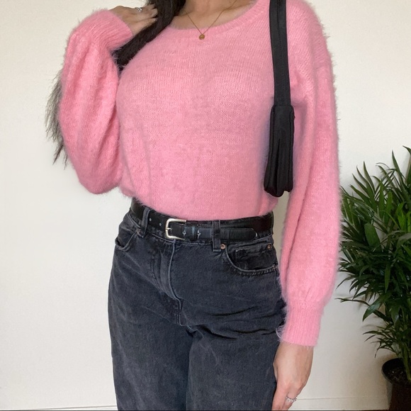 Baby Pink Fuzzy Sweater - Picture 1 of 4